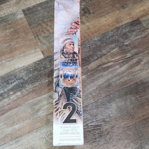 2 Ceaco 1000 pc Puzzle C Frizzell Lodge Ancestors Distant View 3204-1 Sealed New - Picture 6 of 10